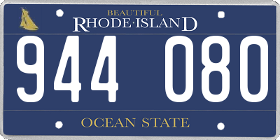 RI license plate 944080