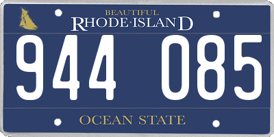 RI license plate 944085