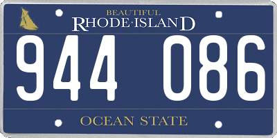 RI license plate 944086