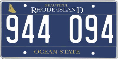 RI license plate 944094