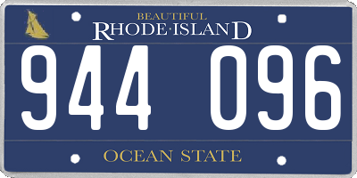 RI license plate 944096