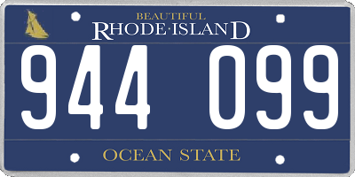 RI license plate 944099