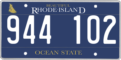 RI license plate 944102