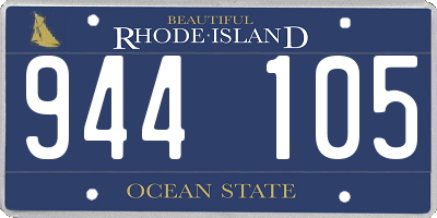 RI license plate 944105