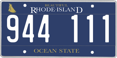 RI license plate 944111