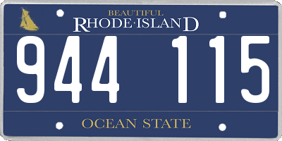 RI license plate 944115
