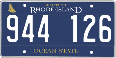RI license plate 944126