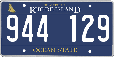 RI license plate 944129
