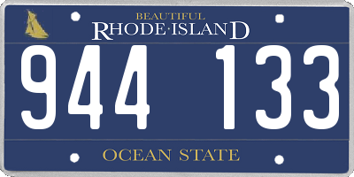 RI license plate 944133