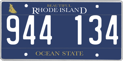 RI license plate 944134