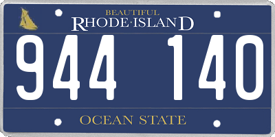 RI license plate 944140