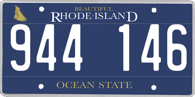 RI license plate 944146