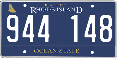 RI license plate 944148