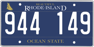 RI license plate 944149