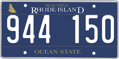 RI license plate 944150