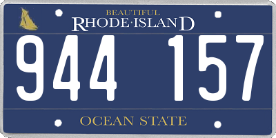 RI license plate 944157