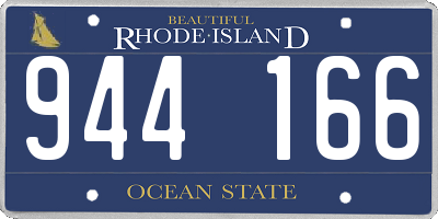 RI license plate 944166