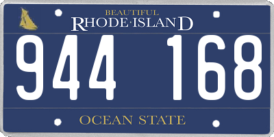 RI license plate 944168