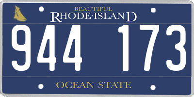 RI license plate 944173