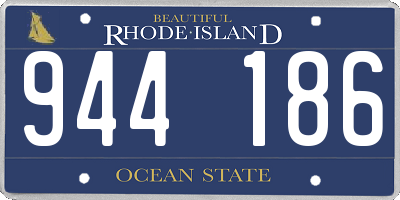 RI license plate 944186