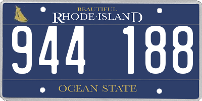 RI license plate 944188