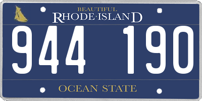 RI license plate 944190