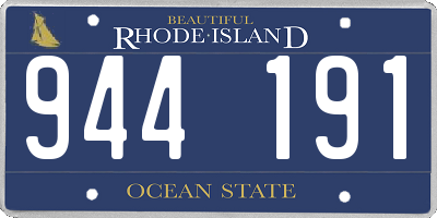 RI license plate 944191