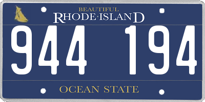 RI license plate 944194