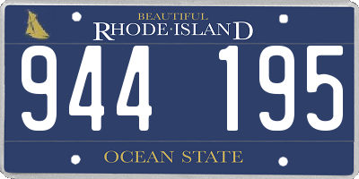 RI license plate 944195