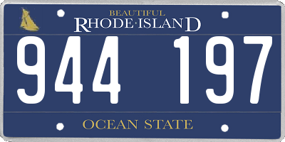 RI license plate 944197