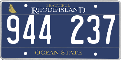 RI license plate 944237