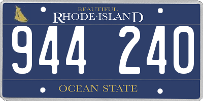 RI license plate 944240