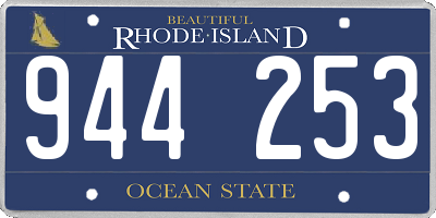 RI license plate 944253