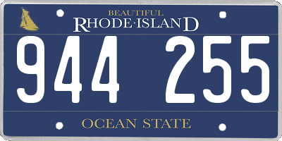 RI license plate 944255