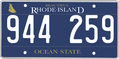 RI license plate 944259