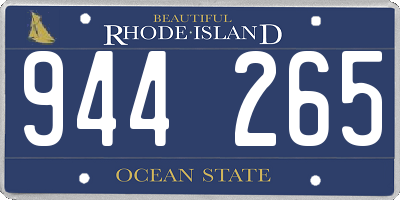 RI license plate 944265