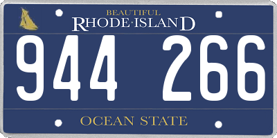 RI license plate 944266