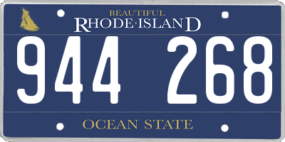 RI license plate 944268