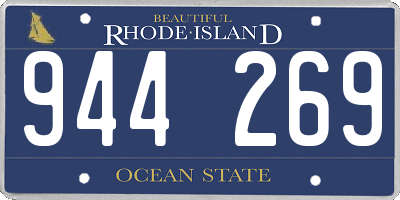 RI license plate 944269