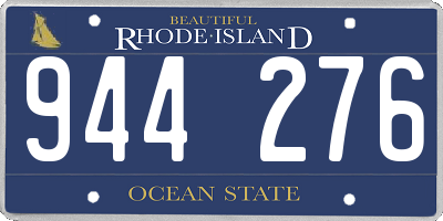 RI license plate 944276