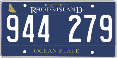 RI license plate 944279