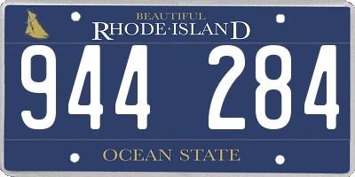 RI license plate 944284