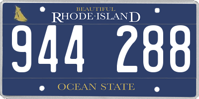 RI license plate 944288