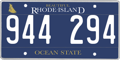 RI license plate 944294