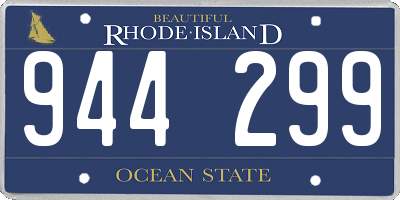 RI license plate 944299