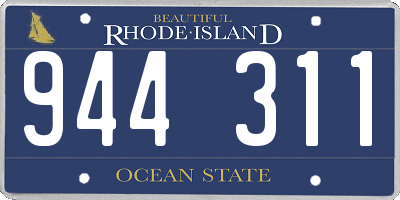 RI license plate 944311