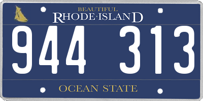 RI license plate 944313