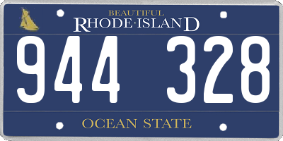 RI license plate 944328