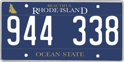 RI license plate 944338