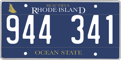 RI license plate 944341